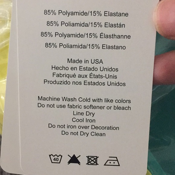 ASICS teal/lemon bikini top - Picture 7 of 7